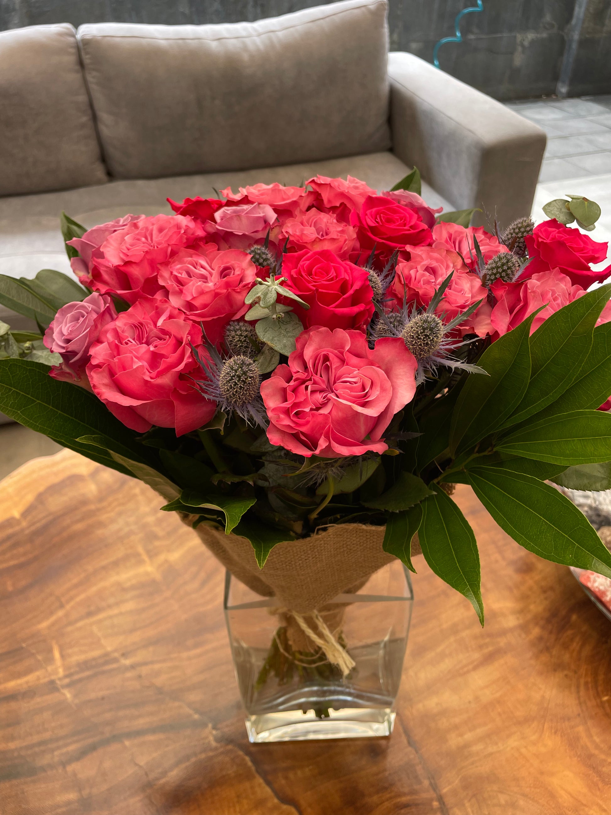 The Unfolding Bouquet - Lavender & Purple Roses (Valentine's Collection)