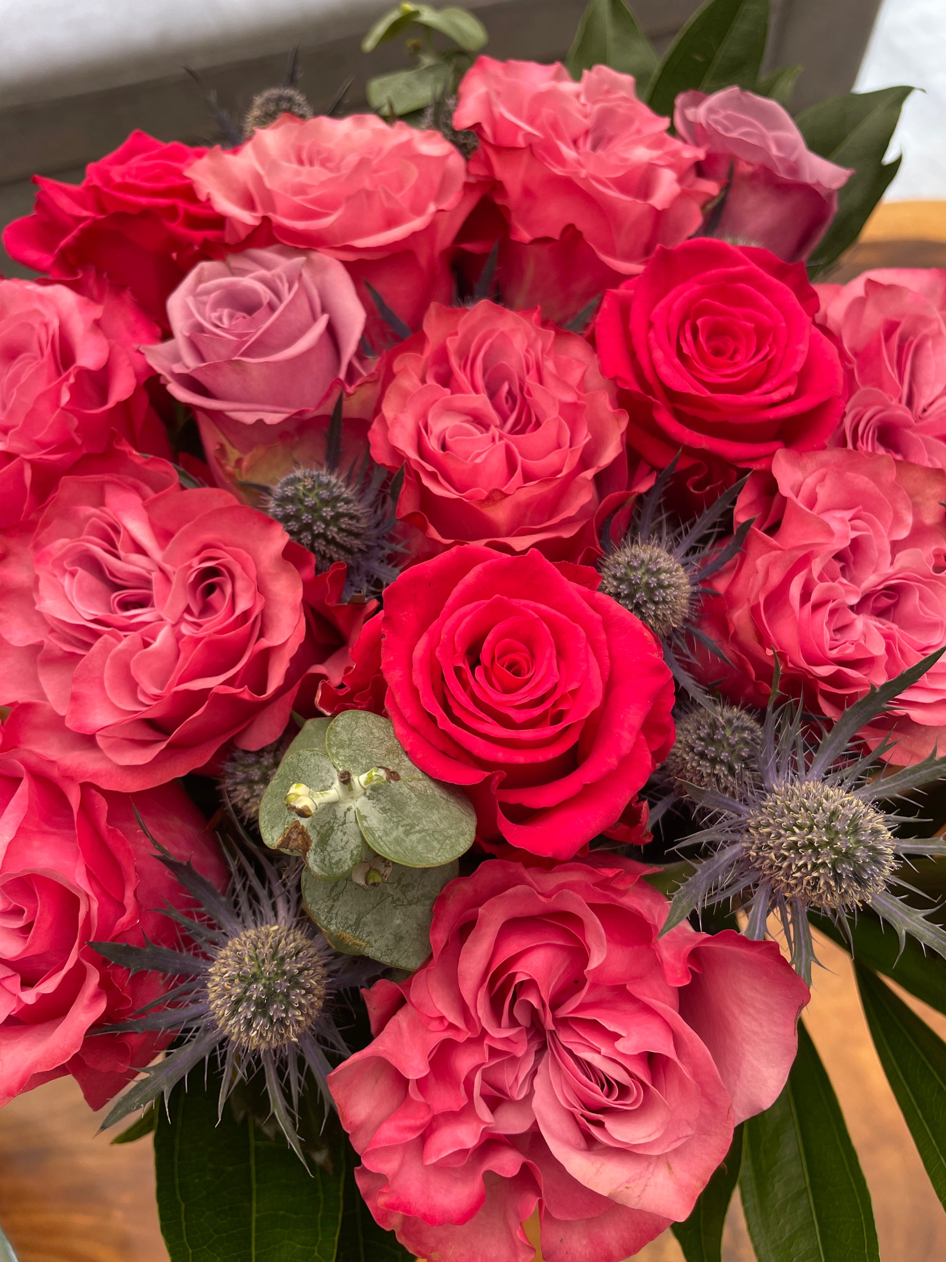 The Unfolding Bouquet - Lavender & Purple Roses (Valentine's Collection)