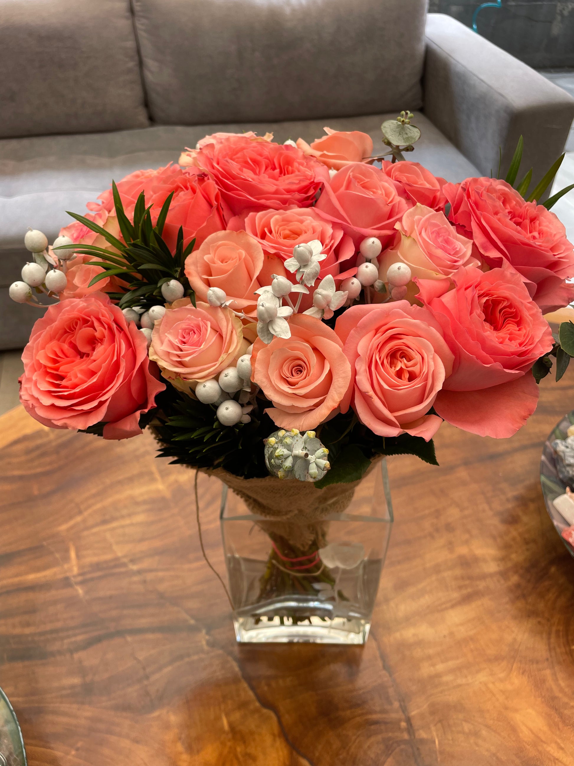 The Togetherness Bouquet - Pink Roses (Valentine's Collection)